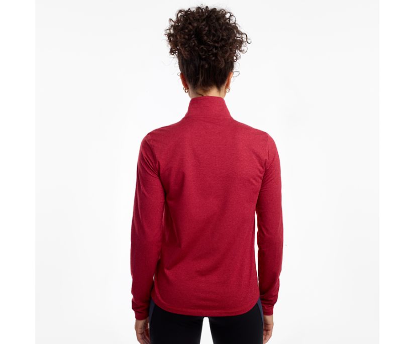 Saucony Sunday 1/4 Zip Women's Jackets Red / Burgundy | Canada 342RVDW